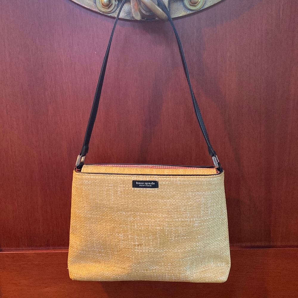 Kate Spade natural woven handbag